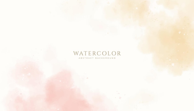 Fondo de acuarela horizontal abstracto Ilustración de fondo de espacio vacío de color claro neutro