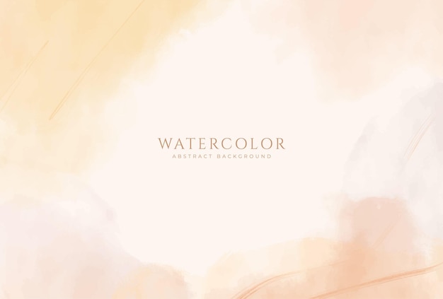 Fondo de acuarela horizontal abstracto Ilustración de fondo de espacio vacío de color claro neutro