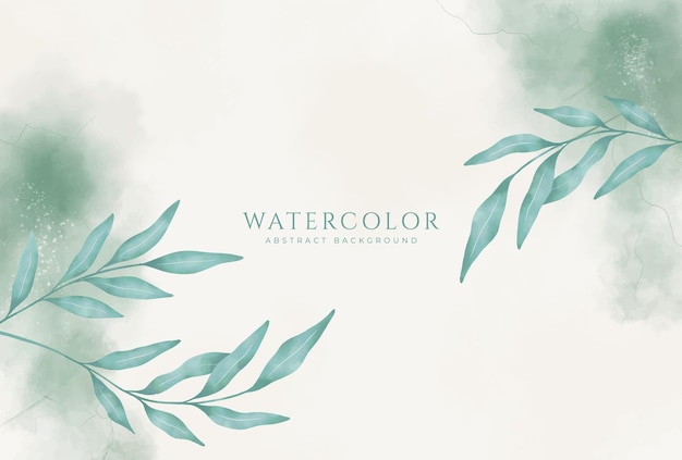 Fondo de acuarela horizontal abstracto Ilustración de fondo de espacio vacío de color claro neutro