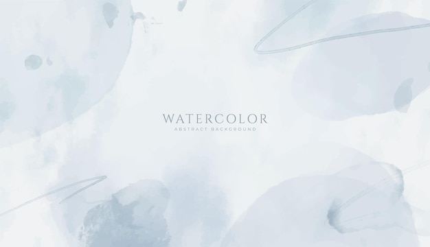 Fondo de acuarela horizontal abstracto Ilustración de fondo de espacio vacío de color claro neutro