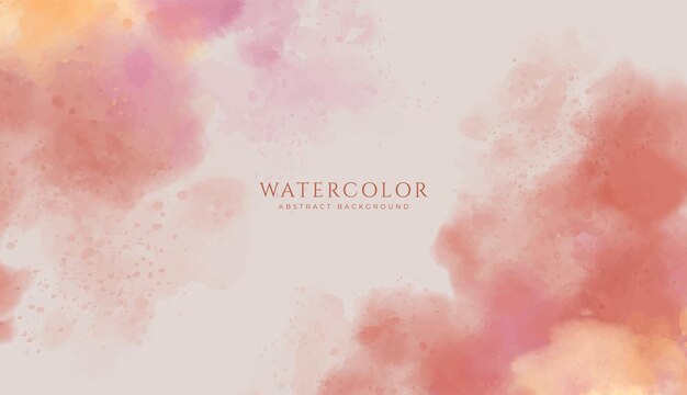 Fondo de acuarela horizontal abstracto Ilustración de fondo de espacio vacío de color claro neutro