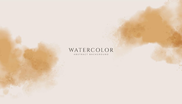 Fondo de acuarela horizontal abstracto Ilustración de fondo de espacio vacío de color claro neutro