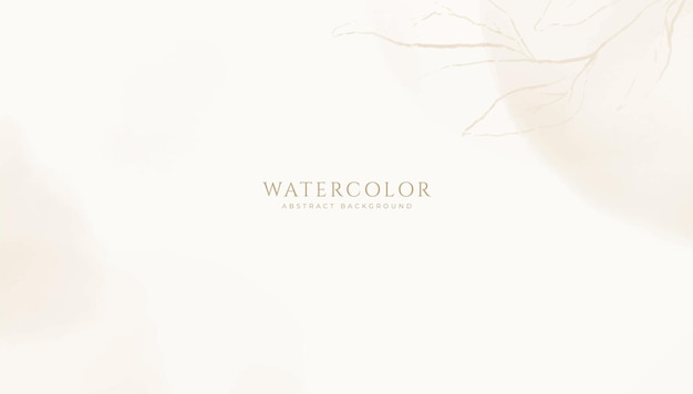 Fondo de acuarela horizontal abstracto Ilustración de fondo de espacio vacío de color claro neutro