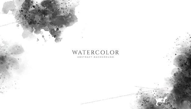 Fondo de acuarela horizontal abstracto Ilustración de fondo de espacio vacío de color claro neutro