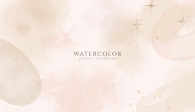 Fondo de acuarela horizontal abstracto Ilustración de fondo de espacio vacío de color claro neutro