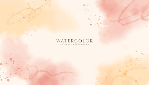Fondo de acuarela horizontal abstracto Ilustración de fondo de espacio vacío de color claro neutro