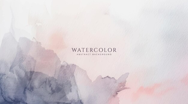 Fondo de acuarela horizontal abstracto Ilustración de fondo de espacio vacío de color claro neutro