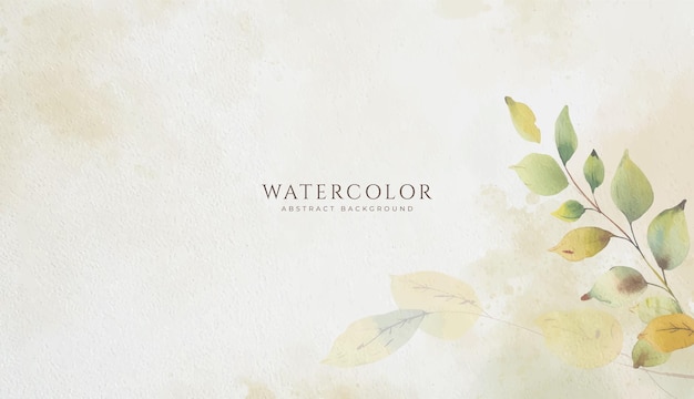 Fondo de acuarela horizontal abstracto Ilustración de fondo de espacio vacío de color claro neutro