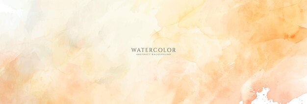 Fondo de acuarela horizontal abstracto Ilustración de fondo de espacio vacío de color claro neutro