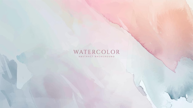 Fondo de acuarela horizontal abstracto Ilustración de fondo de espacio vacío de color claro neutro