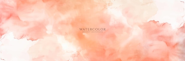 Fondo de acuarela horizontal abstracto Ilustración de fondo de espacio vacío de color claro neutro