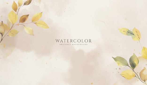 Fondo de acuarela horizontal abstracto Ilustración de fondo de espacio vacío de color claro neutro