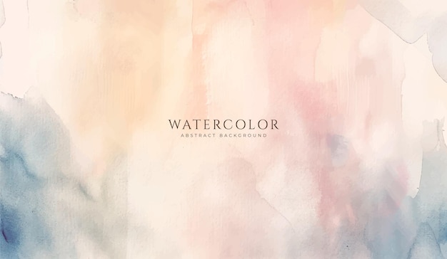 Fondo de acuarela horizontal abstracto Ilustración de fondo de espacio vacío de color claro neutro