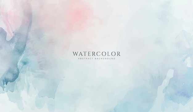 Fondo de acuarela horizontal abstracto Ilustración de fondo de espacio vacío de color claro neutro