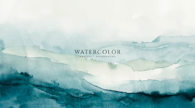 Fondo de acuarela horizontal abstracto Ilustración de fondo de espacio vacío de color claro neutro