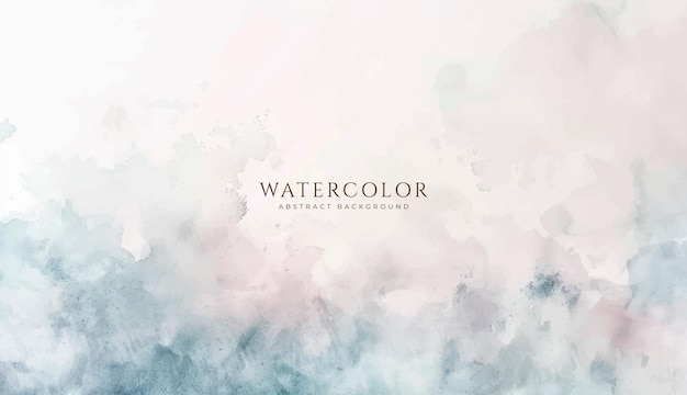 Fondo de acuarela horizontal abstracto Ilustración de fondo de espacio vacío de color claro neutro