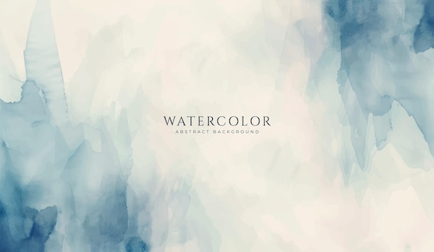 Fondo de acuarela horizontal abstracto Ilustración de fondo de espacio vacío de color claro neutro