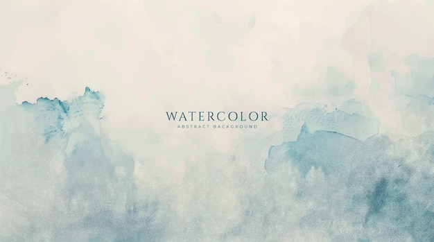 Fondo de acuarela horizontal abstracto Ilustración de fondo de espacio vacío de color claro neutro