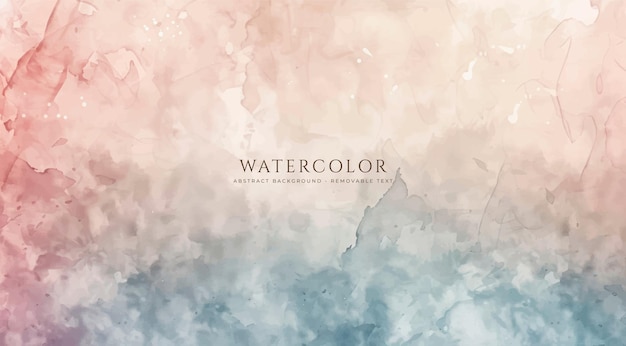 Fondo de acuarela horizontal abstracto Ilustración de fondo de espacio vacío de color claro neutro
