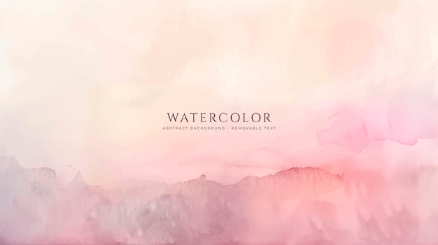 Fondo de acuarela horizontal abstracto Ilustración de fondo de espacio vacío de color claro neutro