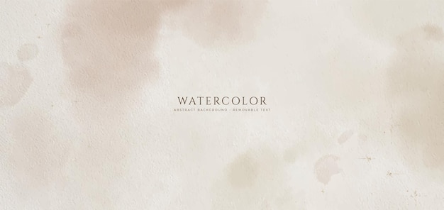 Fondo de acuarela horizontal abstracto Ilustración de fondo de espacio vacío de color claro neutro