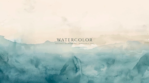 Fondo de acuarela horizontal abstracto Ilustración de fondo de espacio vacío de color claro neutro