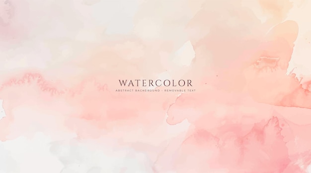 Fondo de acuarela horizontal abstracto Ilustración de fondo de espacio vacío de color claro neutro