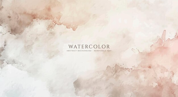 Fondo de acuarela horizontal abstracto Ilustración de fondo de espacio vacío de color claro neutro