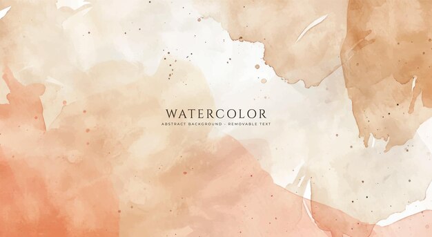 Fondo de acuarela horizontal abstracto Ilustración de fondo de espacio vacío de color claro neutro