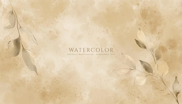 Fondo de acuarela horizontal abstracto Ilustración de fondo de espacio vacío de color claro neutro