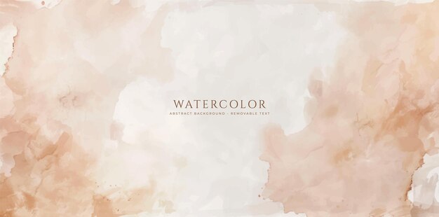 Fondo de acuarela horizontal abstracto Ilustración de fondo de espacio vacío de color claro neutro