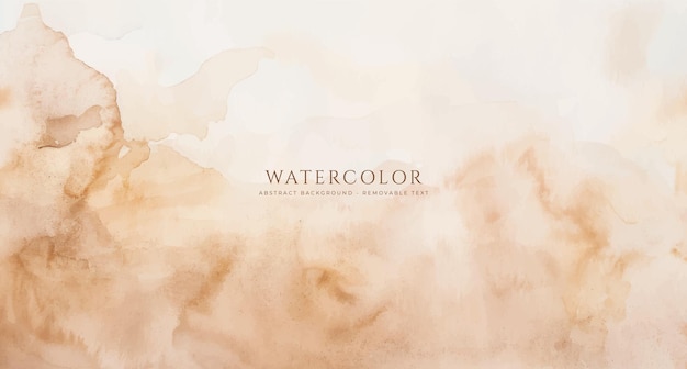 Fondo de acuarela horizontal abstracto Ilustración de fondo de espacio vacío de color claro neutro