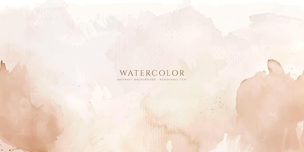 Fondo de acuarela horizontal abstracto Ilustración de fondo de espacio vacío de color claro neutro