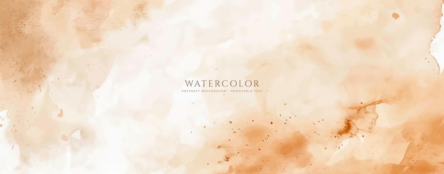 Fondo de acuarela horizontal abstracto Ilustración de fondo de espacio vacío de color claro neutro