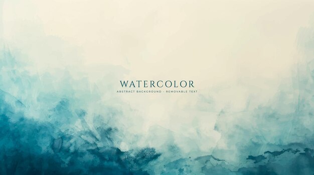 Fondo de acuarela horizontal abstracto Ilustración de fondo de espacio vacío de color claro neutro