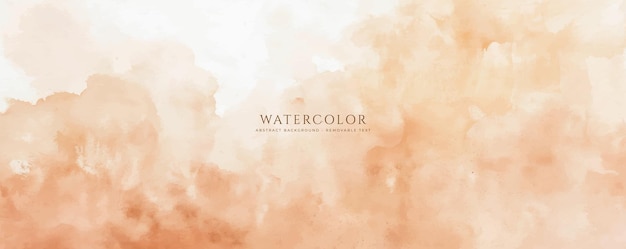Fondo de acuarela horizontal abstracto Ilustración de fondo de espacio vacío de color claro neutro