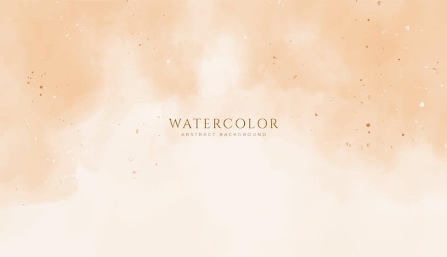 Fondo de acuarela horizontal abstracto Ilustración de fondo de espacio vacío de color marrón claro neutro