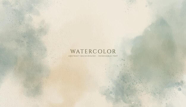 Fondo de acuarela horizontal abstracto Textura vectorial dibujada a mano Pintura acariciada con pincel acuarela de color pastel