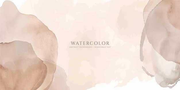 Fondo de acuarela horizontal abstracto Textura vectorial dibujada a mano Pintura acariciada con pincel acuarela de color pastel