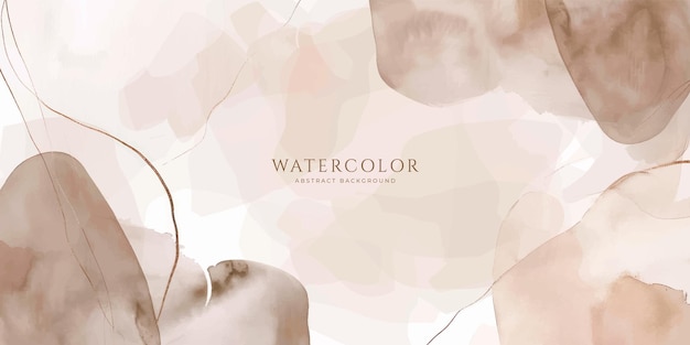 Fondo de acuarela horizontal abstracto Textura vectorial dibujada a mano Pintura acariciada con pincel acuarela de color pastel