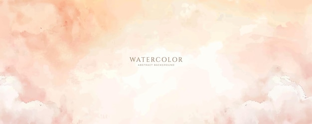 Fondo de acuarela horizontal abstracto Textura vectorial dibujada a mano Pintura acariciada con pincel acuarela de color pastel