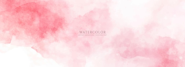 Fondo de acuarela horizontal abstracto Textura vectorial dibujada a mano Pintura acariciada con pincel acuarela de color pastel