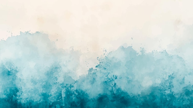 Fondo de acuarela horizontal abstracto Textura vectorial dibujada a mano Pintura acariciada con pincel acuarela de color pastel