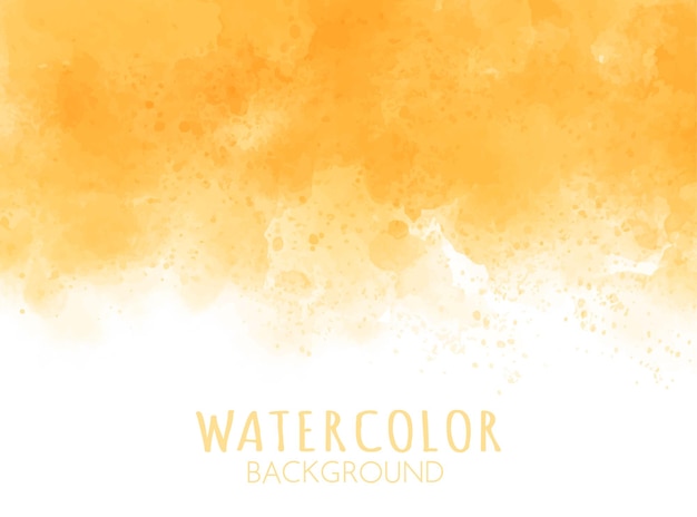 Fondo de acuarela naranja abstracto