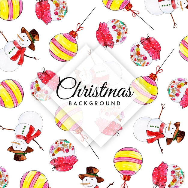 Fondo de la acuarela de Navidad
