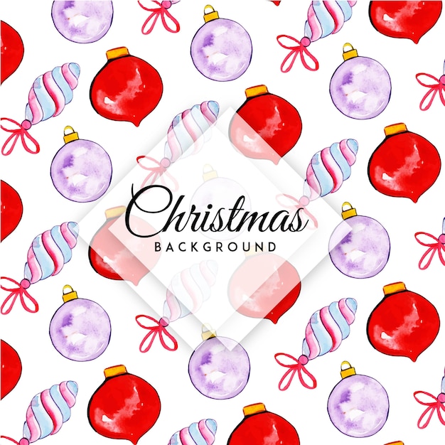 Fondo de la acuarela de Navidad