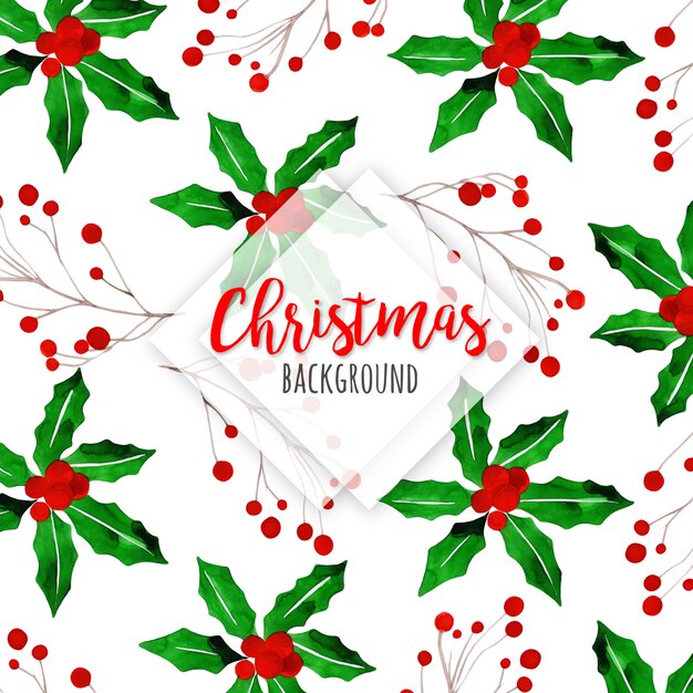 Fondo de la acuarela de Navidad