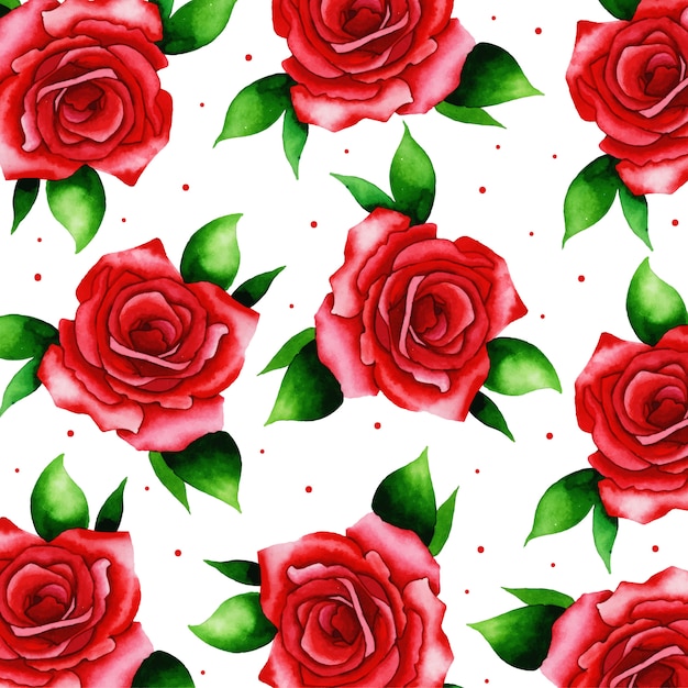 Fondo de acuarela patrón de San Valentín