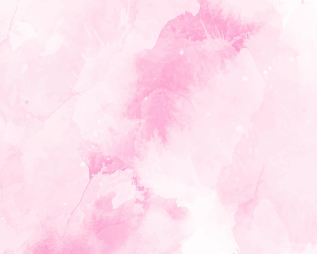 Vector fondo de acuarela rosa pastel pintado a mano