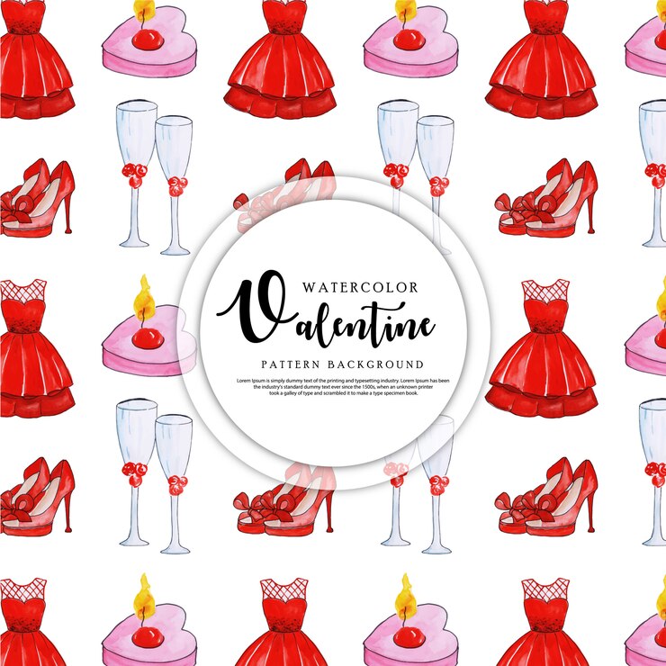Vector fondo de acuarela de san valentín